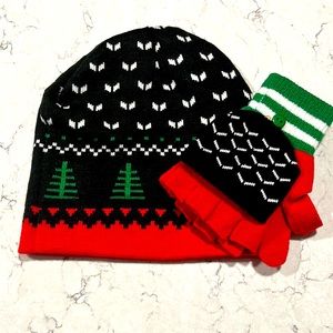 Unisex Holiday Hat & Gloves